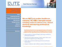 Tablet Screenshot of eliterehabsolutions.com